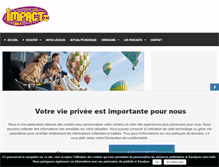 Tablet Screenshot of impactfm.fr